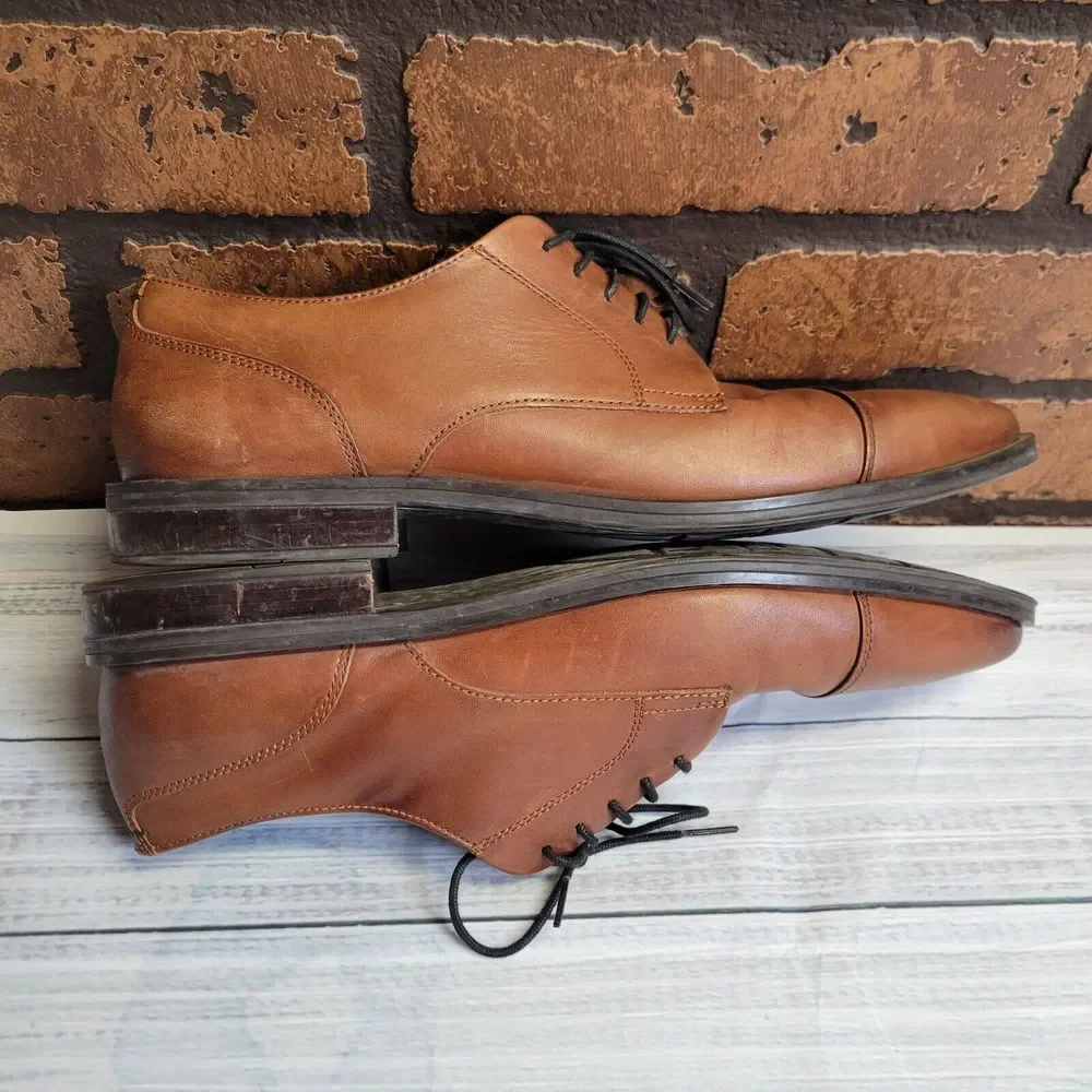 Cole Haan Grand‎ Os Lace Up Oxford Size 13 M Brown Leather FT C27033 H 18
